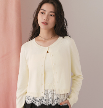 レースヘムキャミソール／カー…