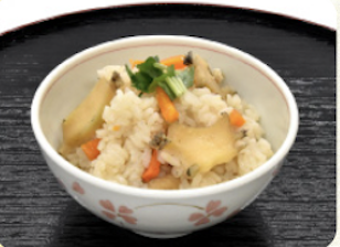 鮑の炊き込みご飯