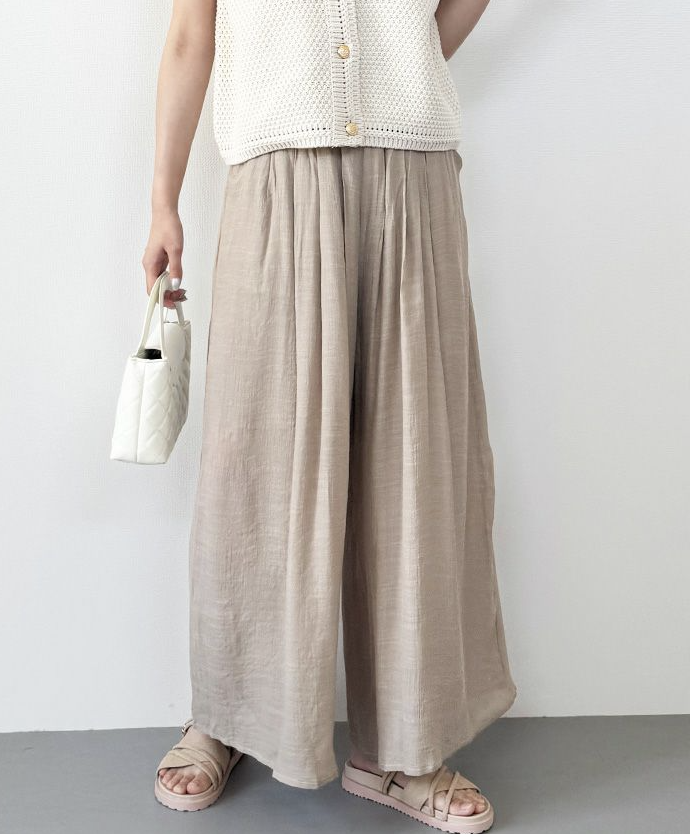 スカート見えワイドパンツ