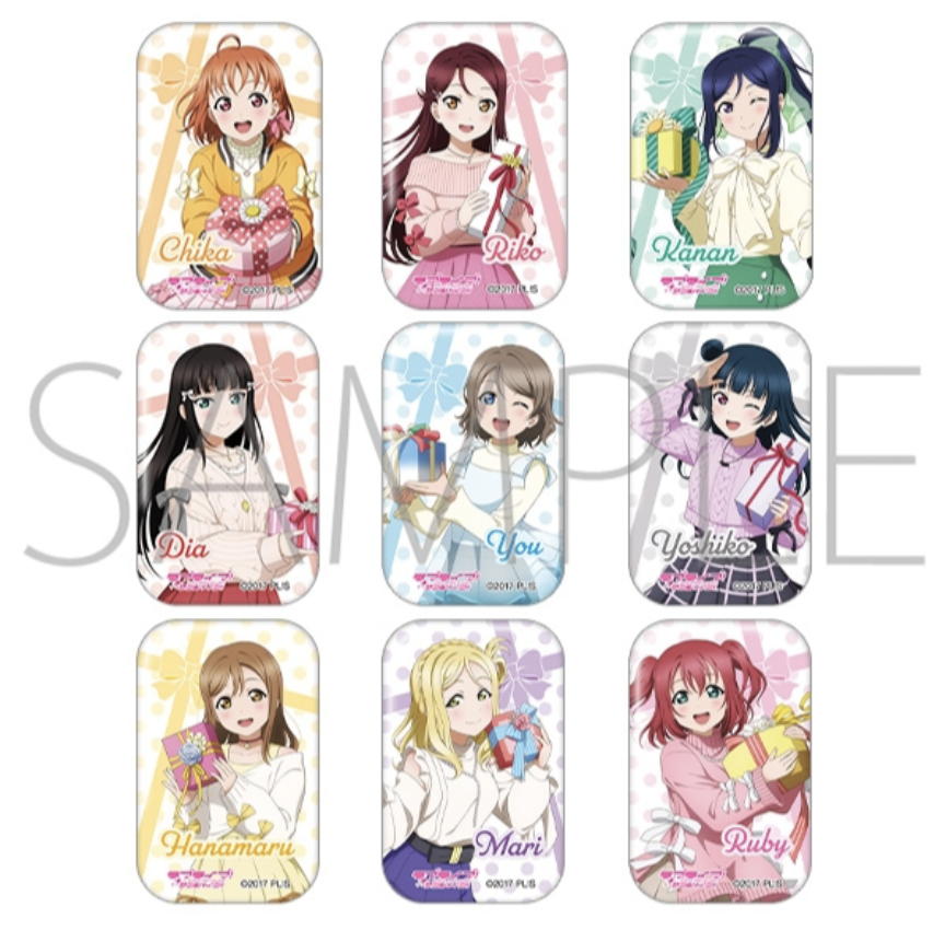 ラブライブ！サンシャイン!!スクエアキャラバッジ