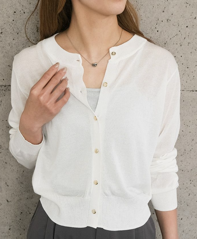 接触冷感金ボタン