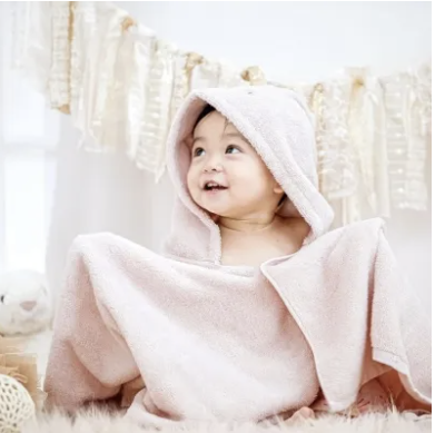 赤ちゃんバスタオルローブ