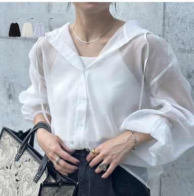 ビッグフードシアーシャツパーカー